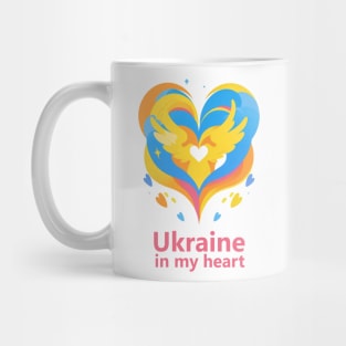 Ukraine in my Heart Mug